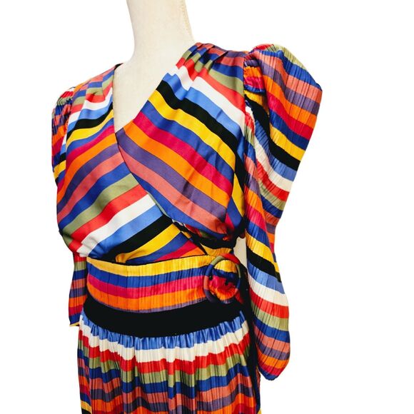 NWT Elliatt Anthropologie Egality Striped Pleated Skirt Top Set $340 XL - Picture 5 of 10